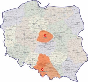 Nasze bazy serwisowe zlokalizowane w strategicznych punktach, takich jak Kutno i Bielsko-Biała, pozwalają nam na szybkie i efektywne świadczenie usług na szerokim obszarze.